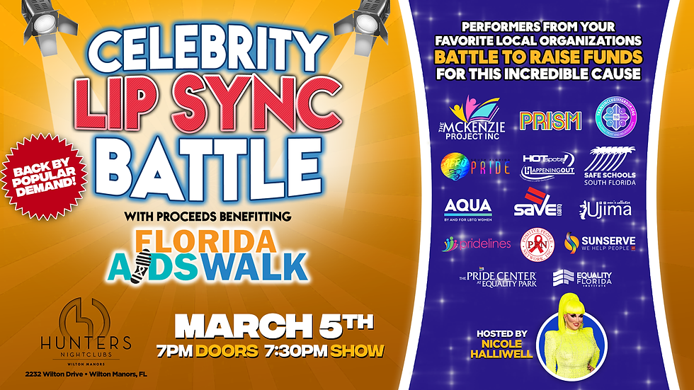 Celebrity Lip Sync Battle to benefit Florida AIDS Walk 2026