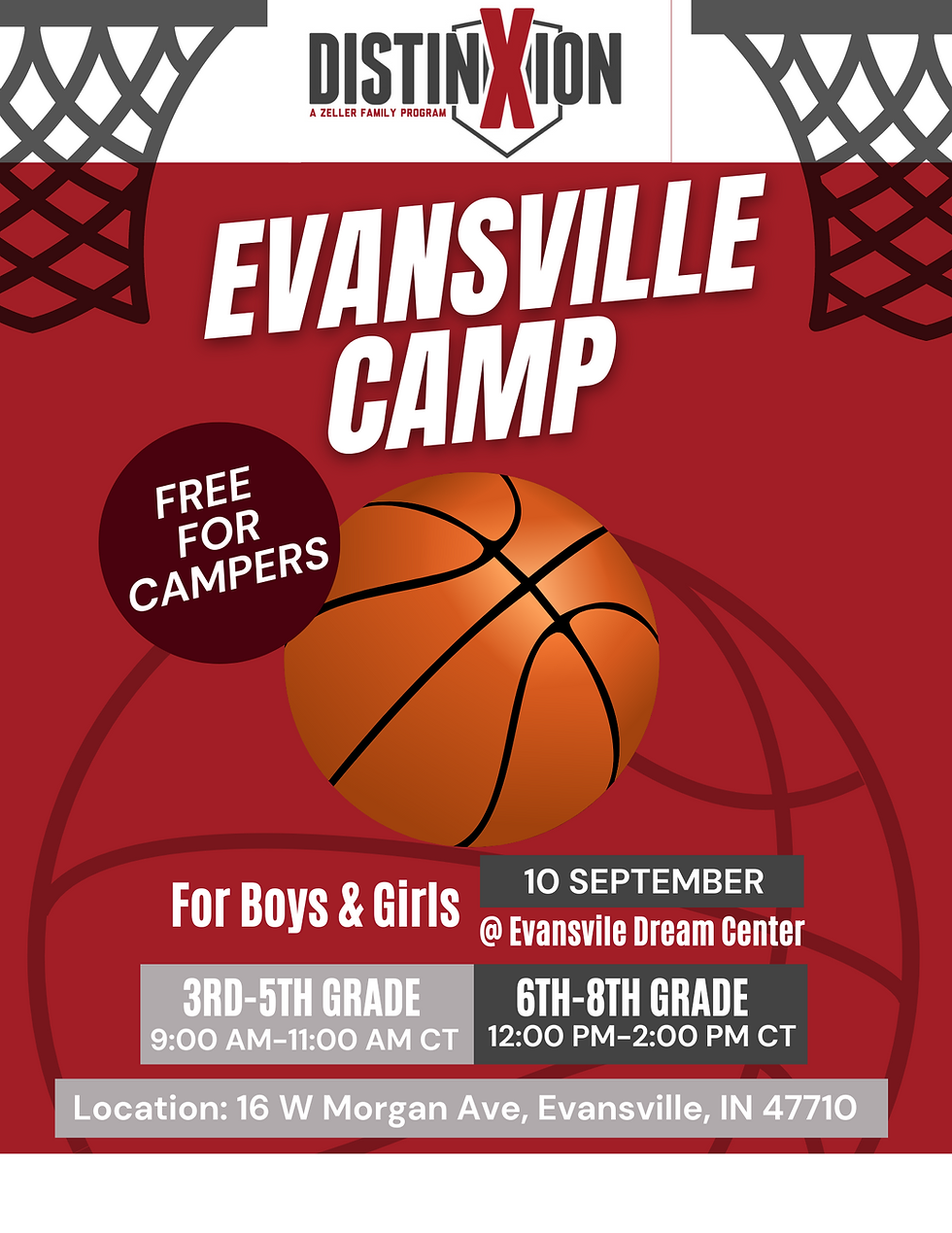 Free Basketball Camp 6-8th grade