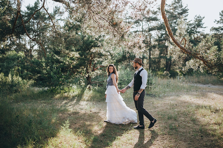 Wedding day marquee photos