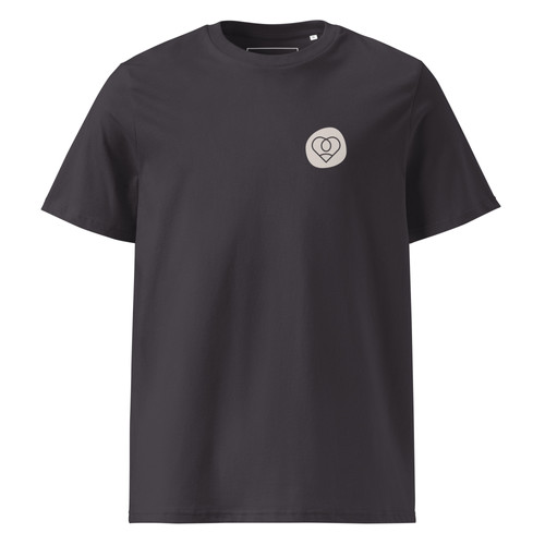 The Inner Pace Project Anthracite organic cotton t-shirt