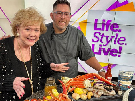 Caplinger's seafood boil is great for outdoor eating