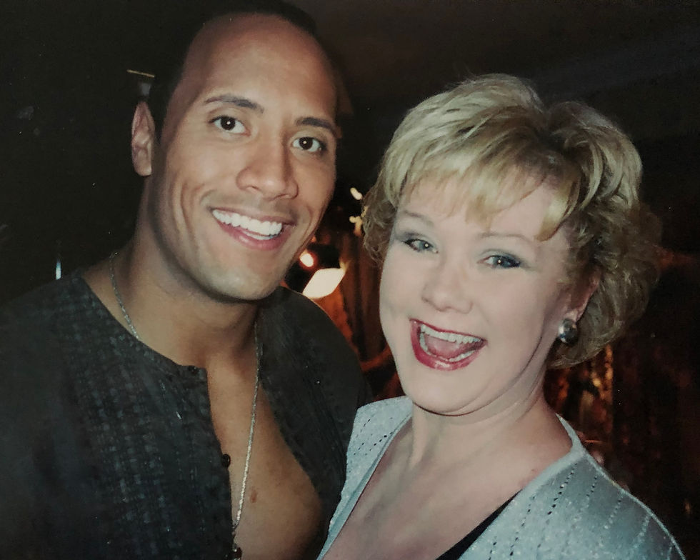 Patty and "The Rock" in 2006