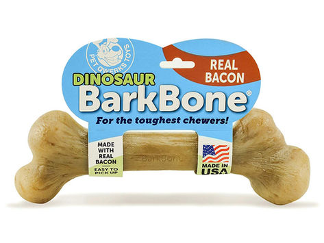 Pet Qwerks Dinosaur BarkBone Chew Toy