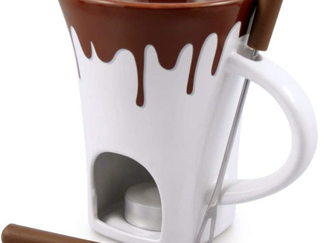 Swissmar 4-Piece Nostalgia Chocolate Fondue Mug Set