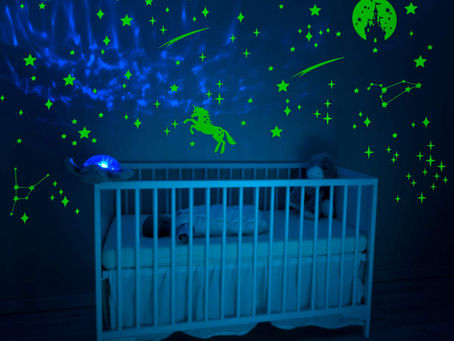 IMIKEYA 289 PCS Glow in Dark Stars and Moon Castle Unicorn Glowing Stars for Ceiling and Wall Decals