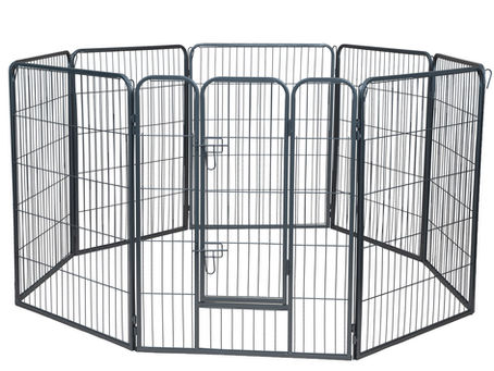 Dog Pet Playpen Heavy Duty Metal Exercise Fence Hammigrid 8 Panel 40"