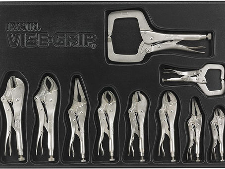 IRWIN VISE-GRIP Locking Pliers Set with Tray, 10-Piece