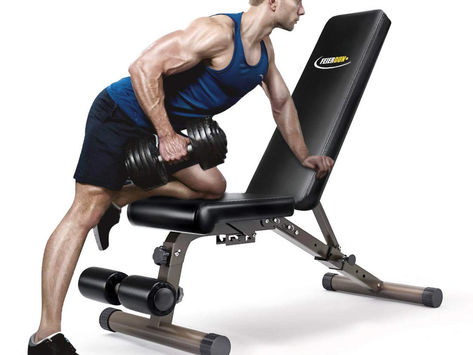 FEIERDUN Weight Bench, Adjustable Workout Bench with Incline & Decline