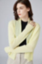 No.15 PURE CASHMERE MINI CARDIGAN