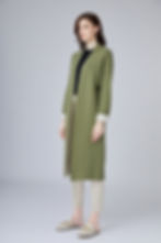 No.16 SUPERFINE MERINO CASHMERE MIX TWO-TONE COAT