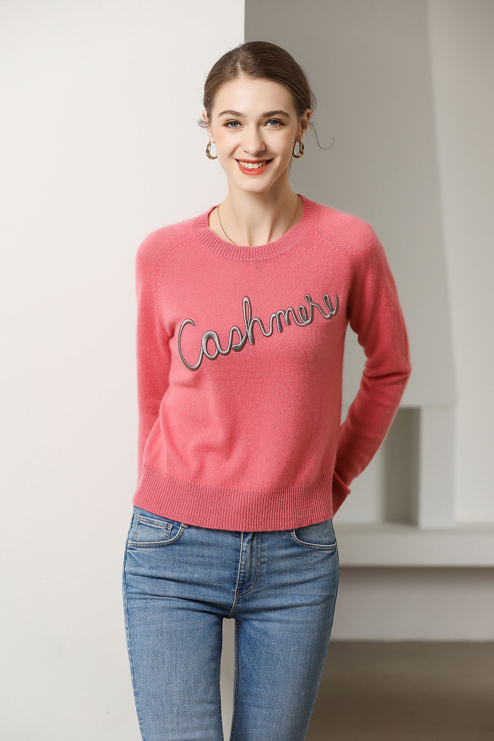 No.30 PURE CASHMERE ICONS SWEATER PINK