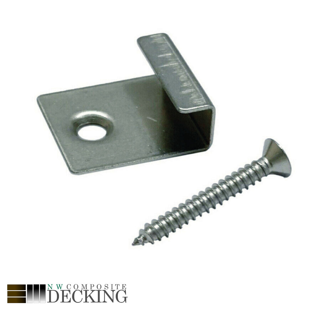 Composite Decking Stainless Steel Starter Clip And Screw