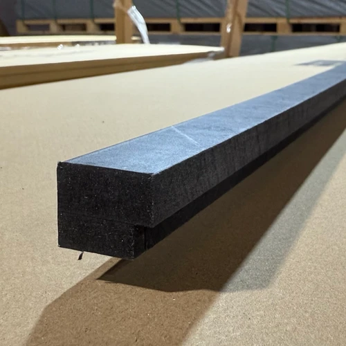 Stone Grey Acoustic Wood Panel LTrim 2400mm Edge NW Composite Decking