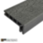Ancient Black Composite Decking Step Edge Close Up Image