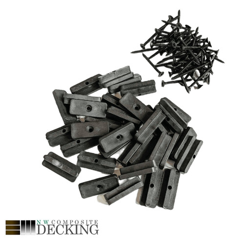 Composite Decking Hidden Plastic TClips & Screws NW Composite Decking
