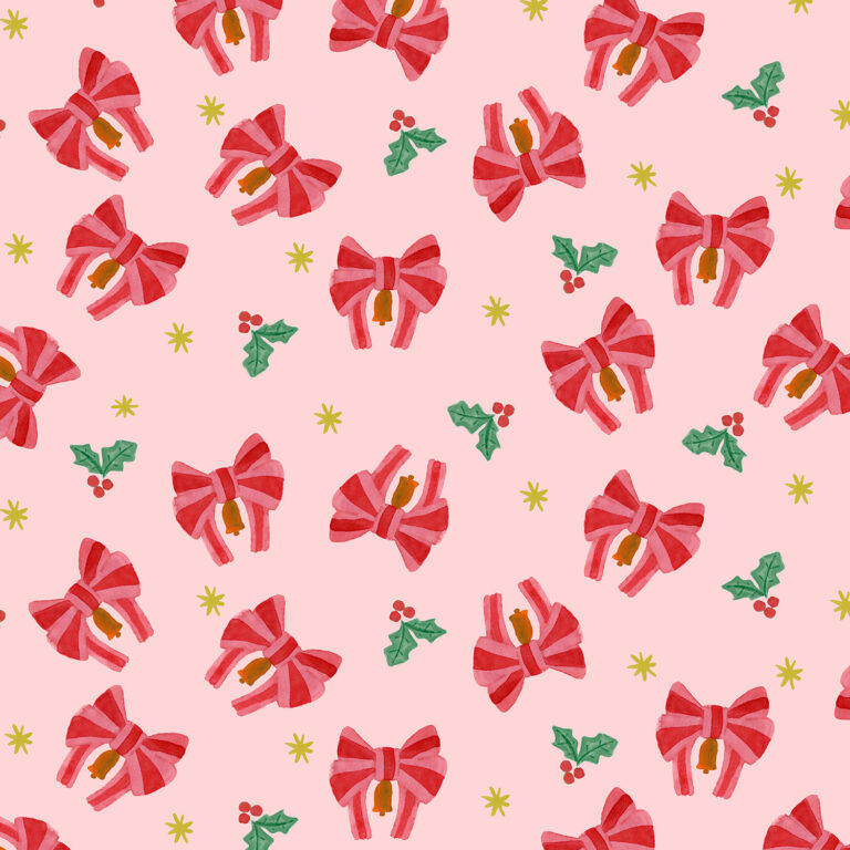 Bow and bells candy cane BG100