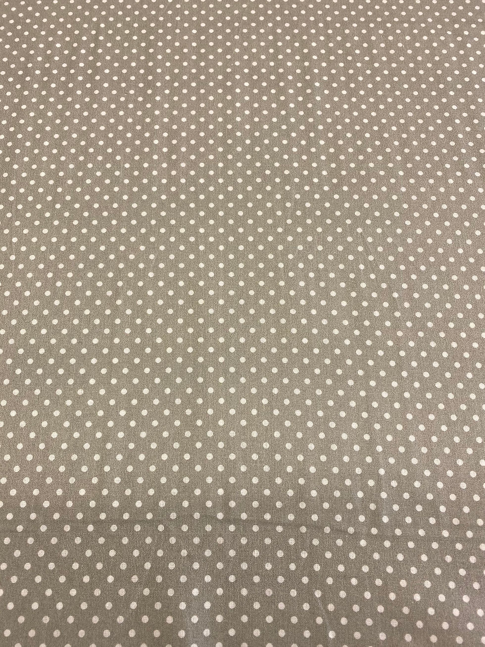 Thumbnail: Light Grey Polka Dot Poplin