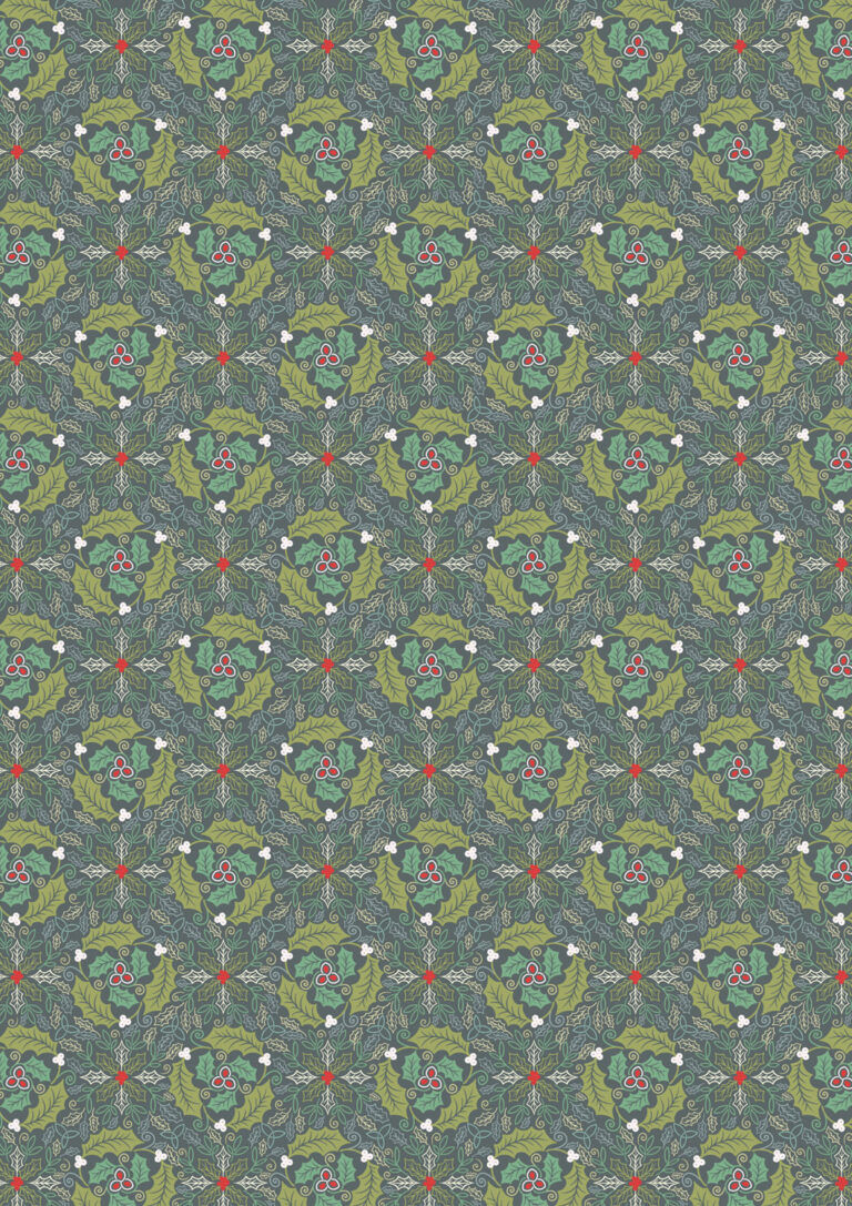 Festive Celtic leaves winter c133c