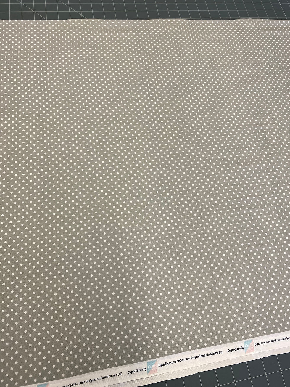 Thumbnail: Light Grey Polka Dot Poplin