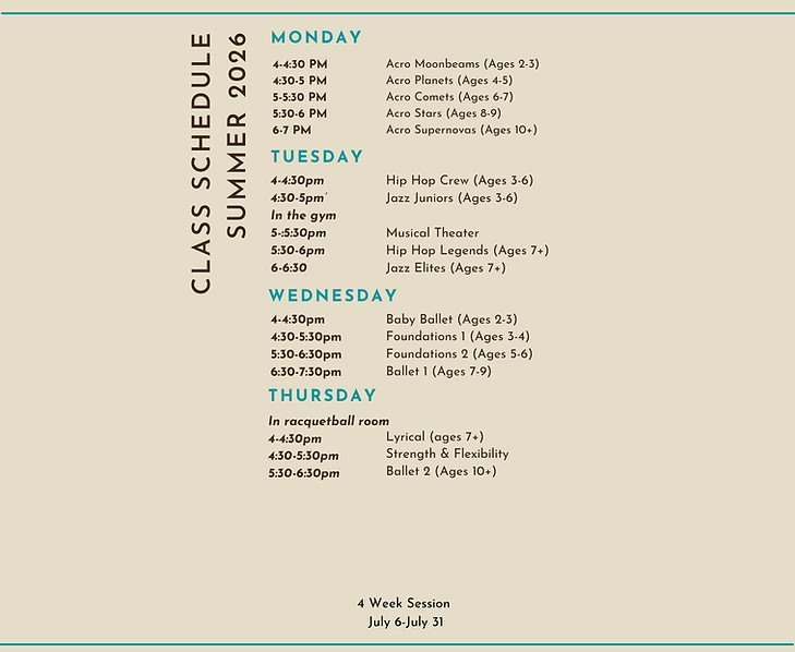Class Schedules LANDSCAPE (Real Estate F