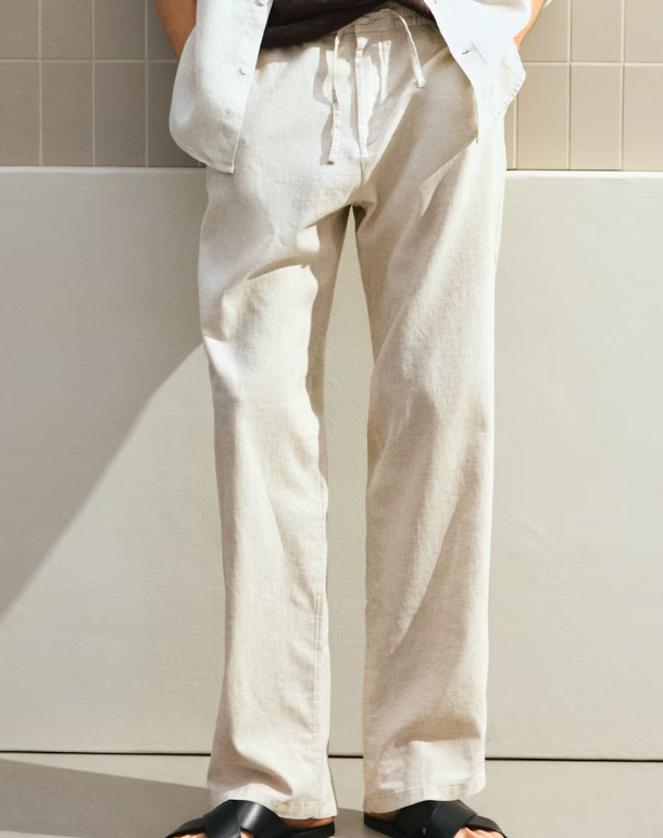 Thumbnail: Брюки Regular Fit из льняного бленда