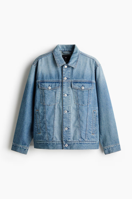 Thumbnail: Джинсовая куртка свободного покроя