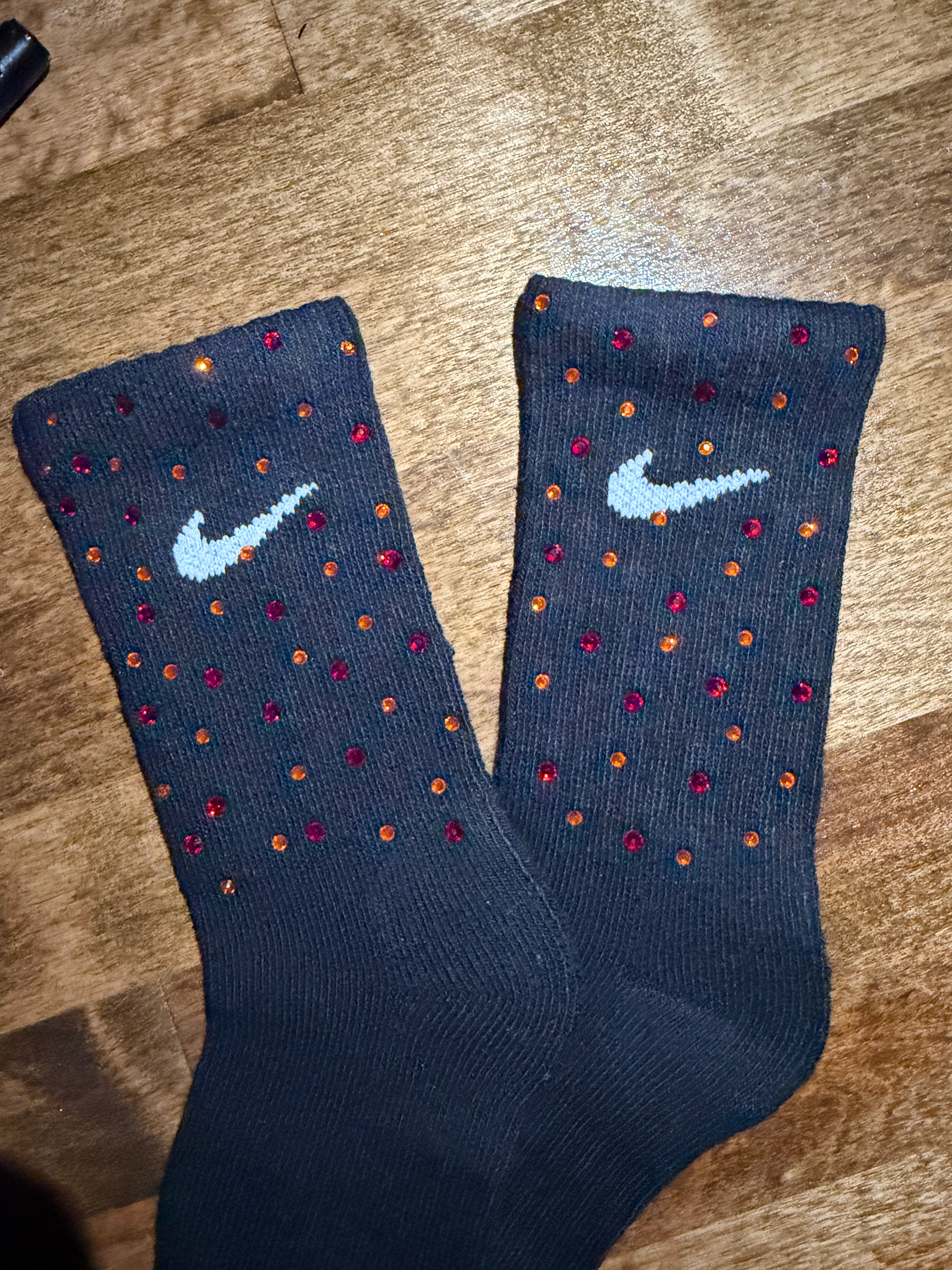 Blinged-Out Crew Socks