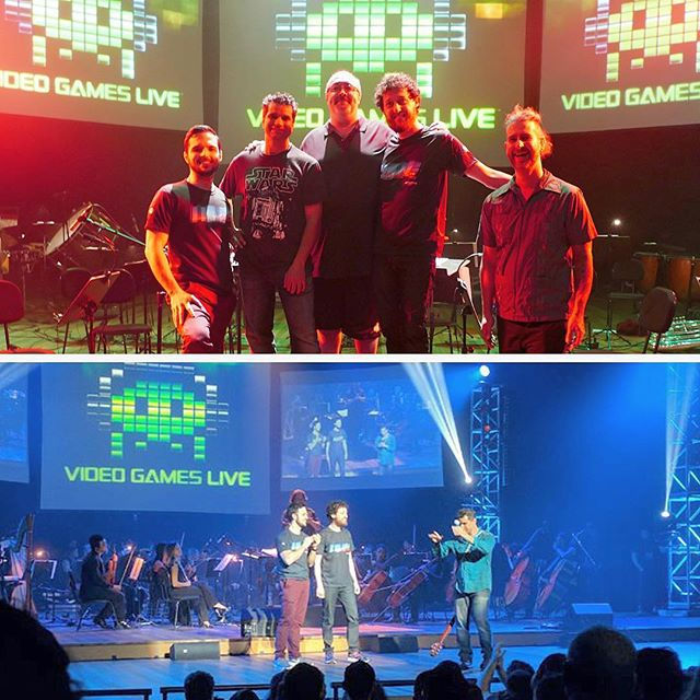 Registro da participação no palco do Videogames Live 2016 com Tommy Tallarico e Barry Leitch - Cidad