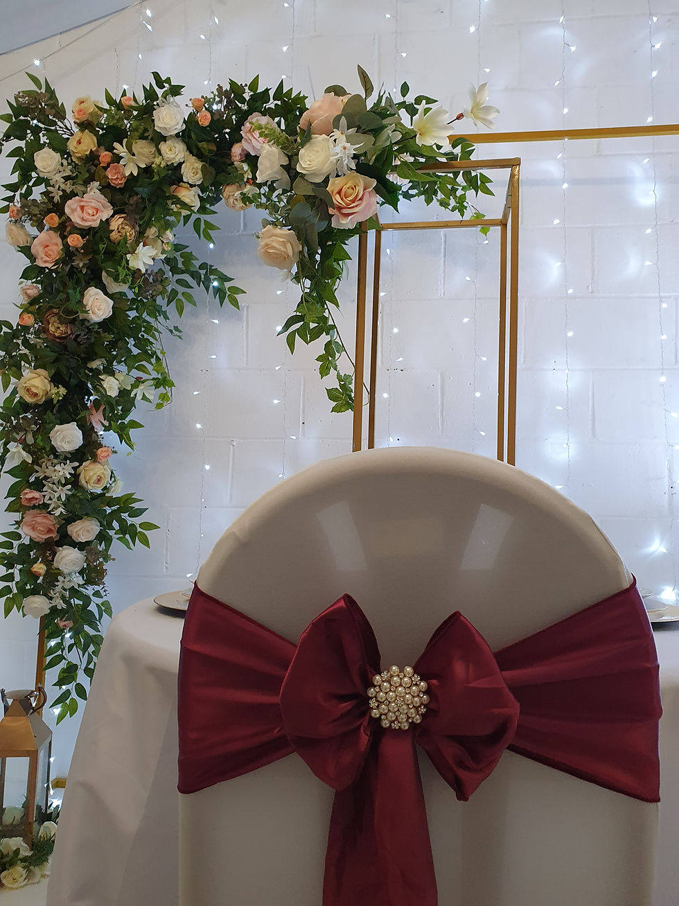 Thumbnail: Gold, pearl and diamante chair brooches