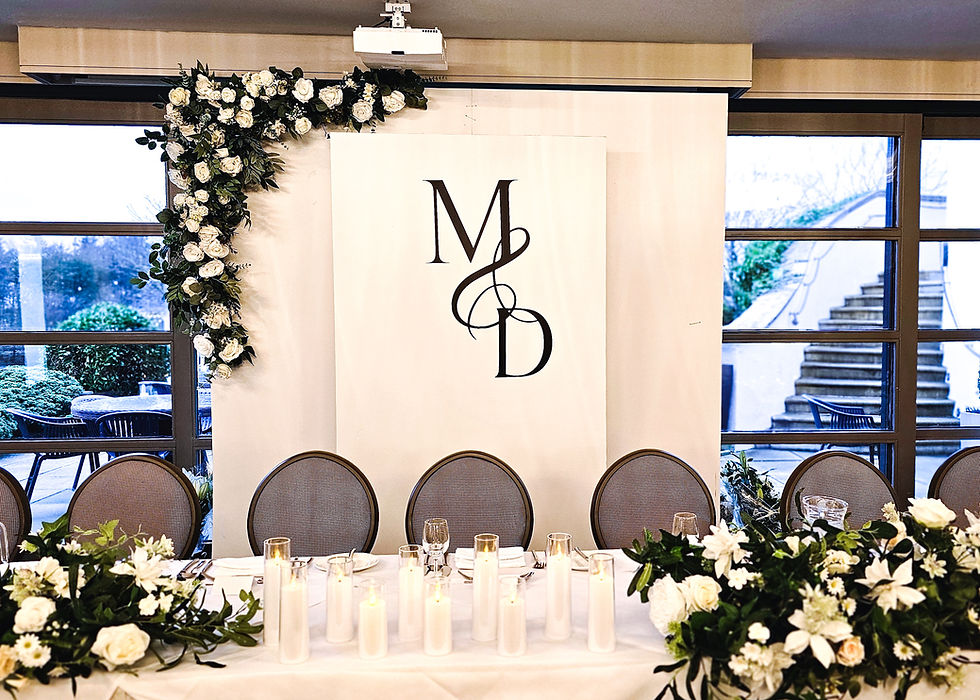 Thumbnail: Luxury double monogram backdrop package 
