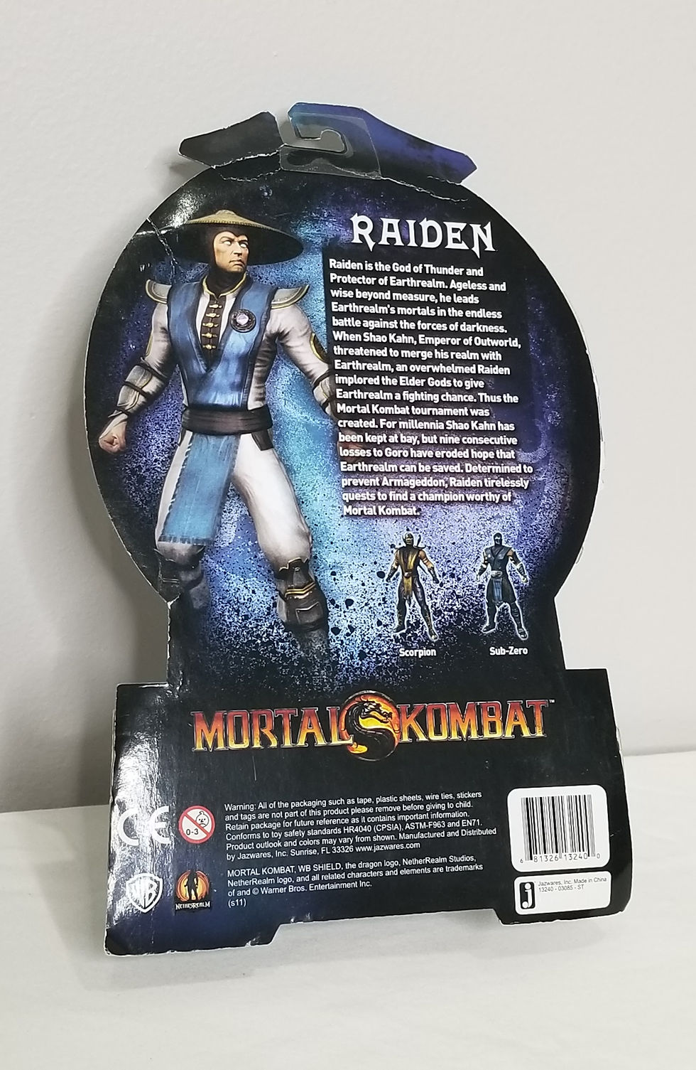 Thumbnail: MORTAL KOMBAT LIGHTNING FURY RAIDEN 20TH ANNIVERSARY EXCLUSIVE ACTION FIGURE SDC