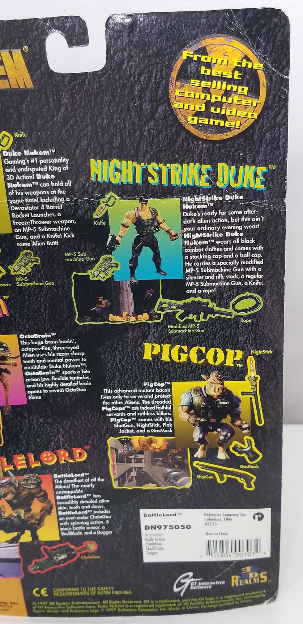 Thumbnail: BATTLELORD Duke Nukem Action Figure 3D Realms Vintage 1997 NEW Resaurus