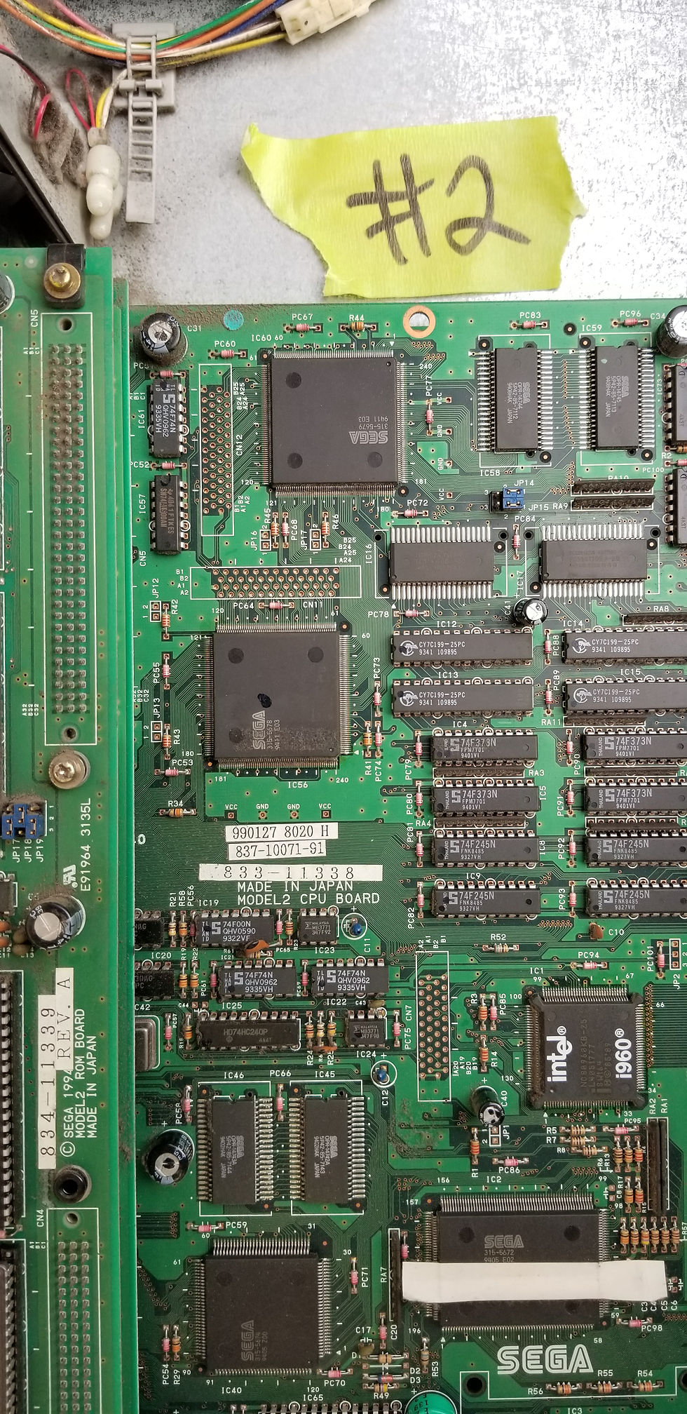 Thumbnail: Daytona USA Arcade Sega Model 2 - 4 Stack arcade Video game board PCB (#2)