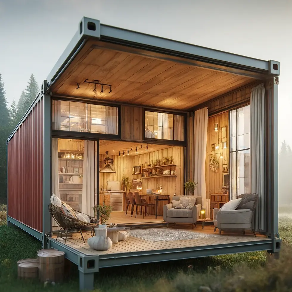 the cozy container cottage