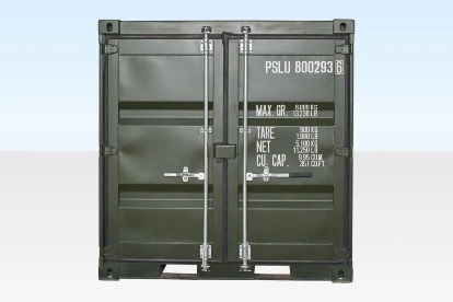 10 ft x 8ft shipping container one trip green