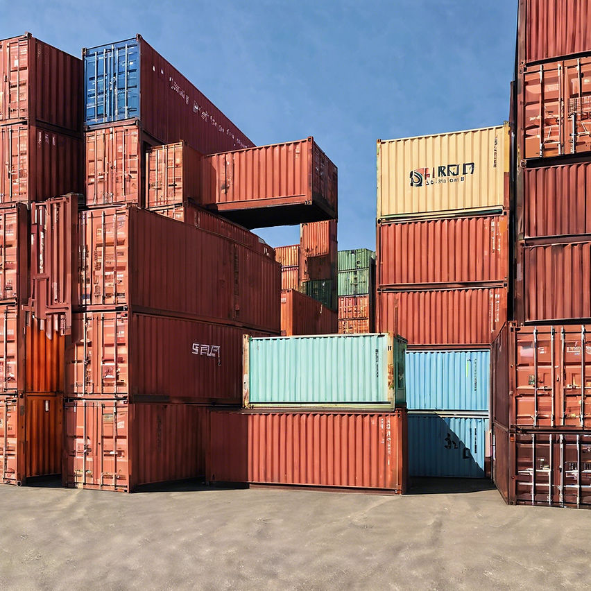 used shipping containers on sea