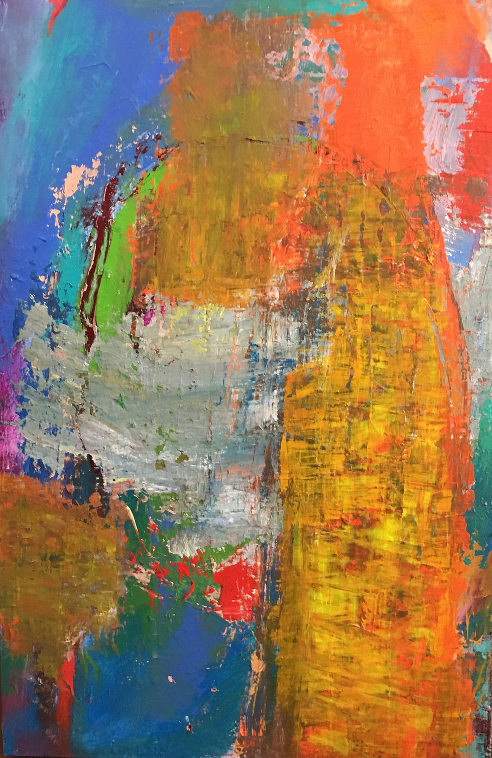 E5, Acrylic and oil on canvas