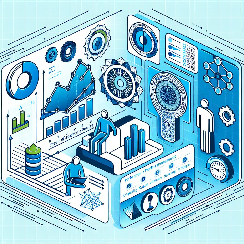 Imagine a vector style, 2D-linear perspective image that celebrates the launch of 'OLMo 2', a family of open-source language models, on a white, textureless background. The image should have graphics and other visual elements that highlight the training process and a comparative performance between different models. Include a graph that visually represents the performance comparison between multiple models. Include icons that symbolically represent the open-source nature of these models. Make use of blue and green colors in the image to denote innovation and technology.