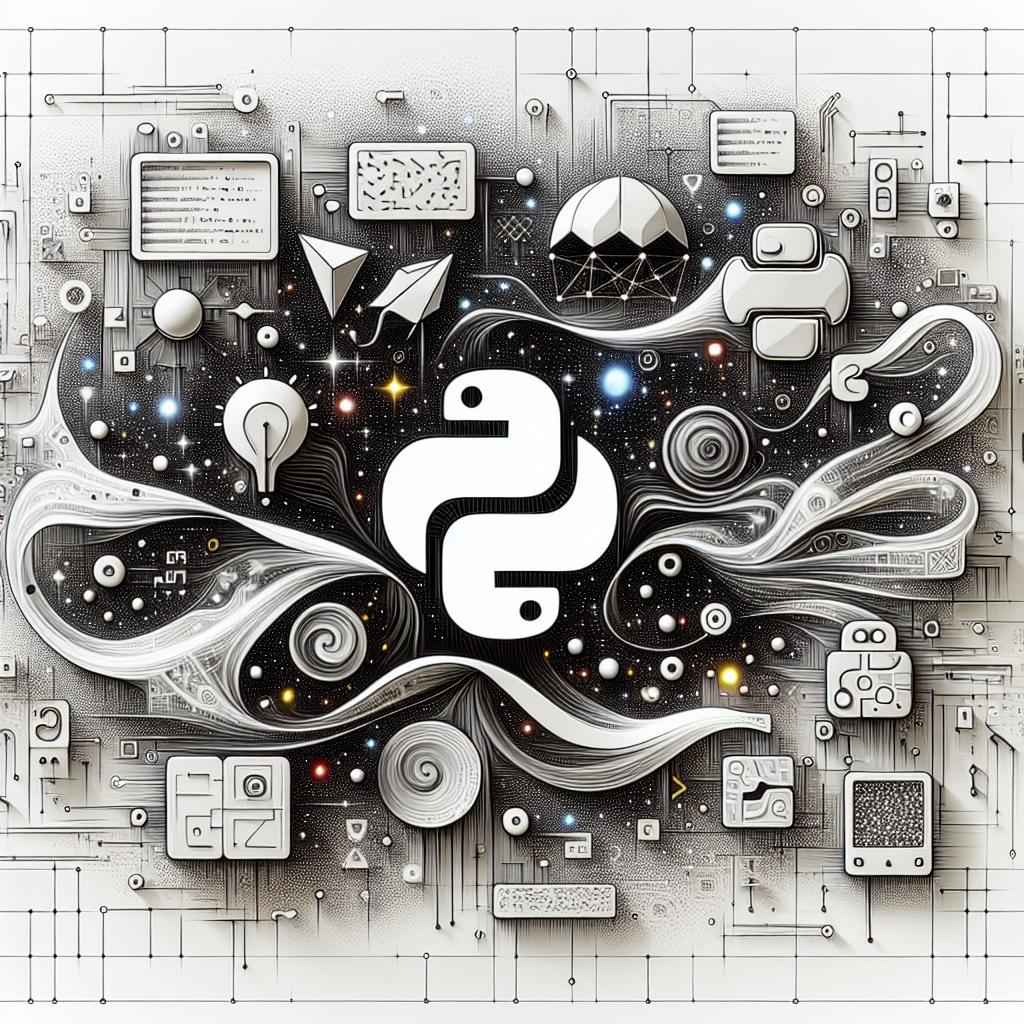 Let's visualize a white, two-dimensional space. In this corporate flat, vector-style scene, we see symbolic, non-textured elements creating a narrative of AI innovation. There are artificial intelligence models, represented as sleek, modern shapes or icons, interacting with the Python language. This is symbolized by swirls of light energy, depicted in a way that implies the invocation of Pythonic functions. Throughout the scene are circuit patterns, representational code snippets, and other technological motifs. The language models, Python codes, and technological elements are all interwoven, creating a sense of advanced digital environment that portrays a new era of language model efficiency.