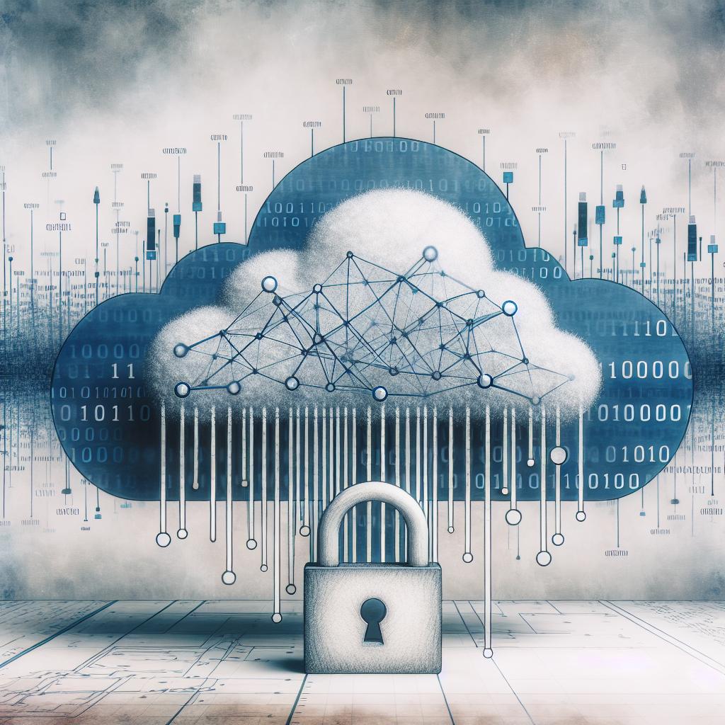 Imagine an illustration in a 2D, Linear perspective, using a Corporate, Vector, and Flat style. The image features a cloud of data graphs against a white, textureless background, symbolizing the collection and analysis of genetic information. The graphs are intertwined with binary code, alluding to the digital world and modern technology. A large padlock sits in the foreground, embodying privacy and data security. Though this image does not directly reference any specific genetic testing company's crisis, it visually communicates the potential risks of data breaches in the field of genomics.