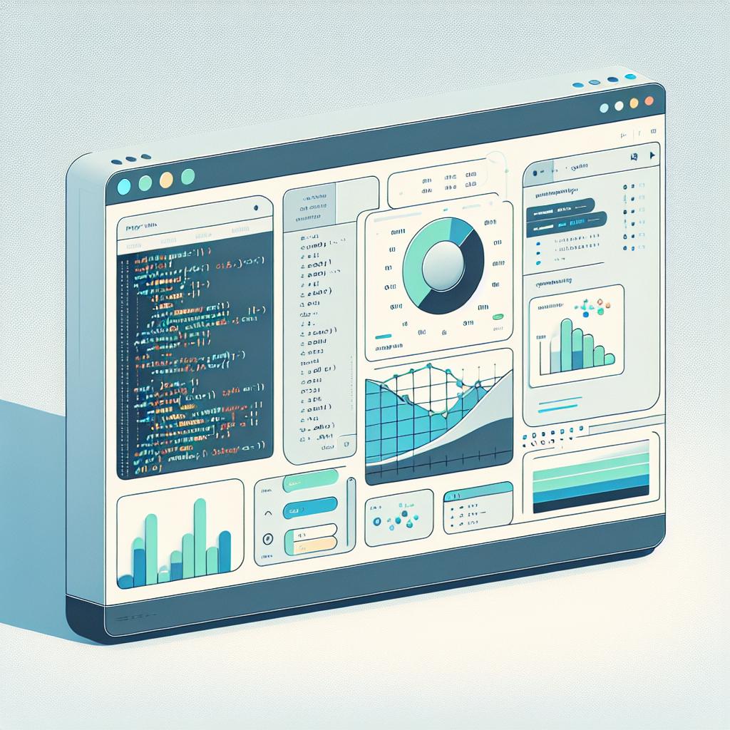 A detailed, flat, corporate-style 2D vector image in a linear perspective. The backdrop is textured white. In focus is a portrayal of a Python programming environment, exhibiting the use of the machine learning library, Unsloth, in a model training scenario. The screen displays Python code, resembling the example presented in an article dated March 13, 2025, offering a technical guide for AI researchers and developers. An IDE interface layout is prominently shown, and visual elements symbolizing model performance are included. The color palette of soft hues of blue and green lend the scene an up-to-date tech look.