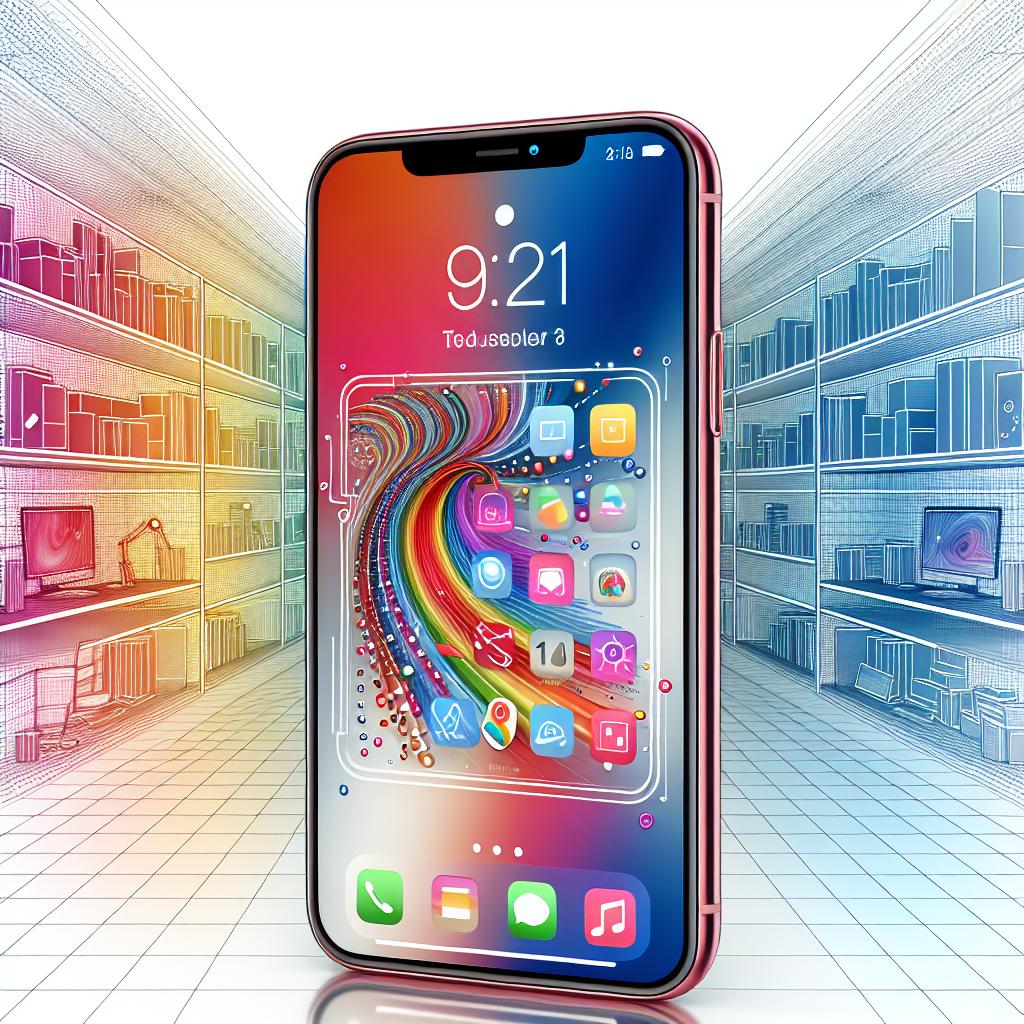 Picture a modern and innovative environment with a sleek 2D linear perspective. Place a vector, flat-styled depiction of an iPhone 16 at the center, this represents the latest model that supports the new update. The phone screen is displaying the vibrant-colored user interface of Apple's newly released iOS 18.2 update. Highlight the exciting new features of the operating system, specifically, the novel AI functionality of creating custom emojis. As part of the design, make sure the image background remains white and texture-less. The overall color scheme of the elements should be vivid and attractive, symbolizing the holiday shopping season.