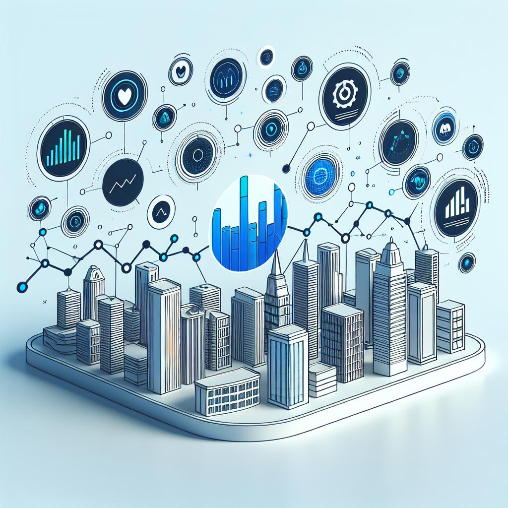 Create a 2D, linear, digital illustration in a flat, corporate style on a plain white background, portraying the future of performance monitoring in AI models. The image should feature performance graphs, symbolizing the monitoring metrics, in a modern technological office environment, signifying innovation and technology. Also, include icons of alerts, representing the notification functionality of the new tool.