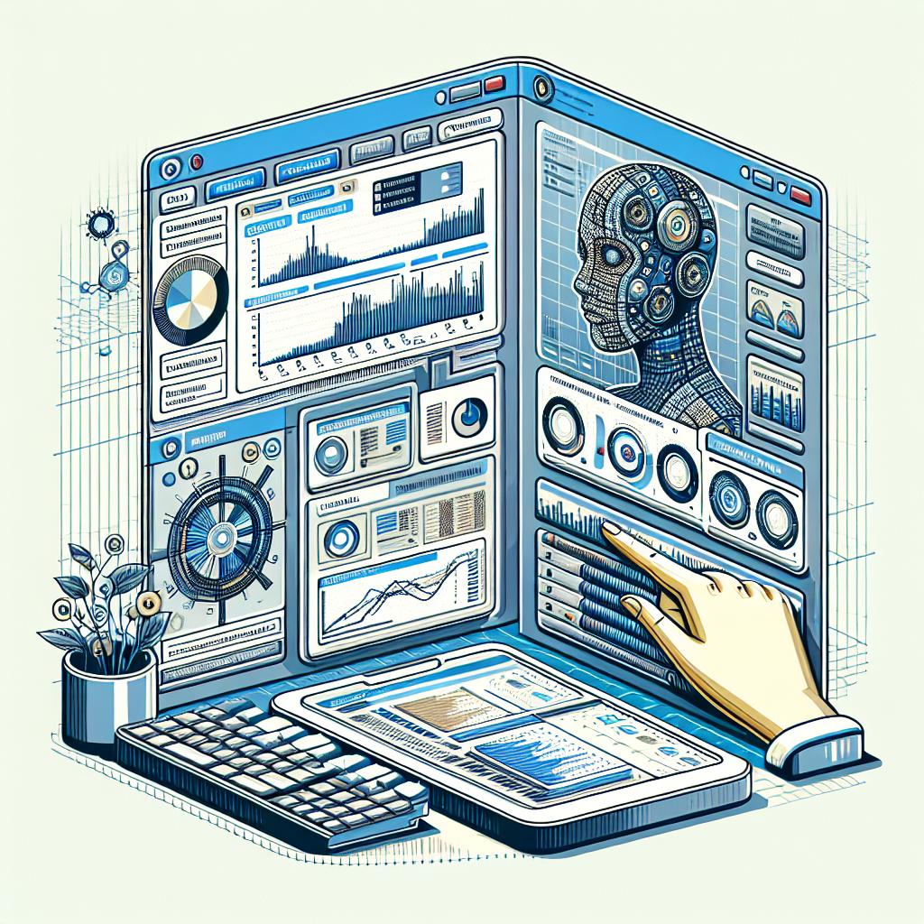 In a 2D, linear perspective, create a vector-style, corporate flat artwork. The main subject being a screenshot of the interface of an open-source Artificial Intelligence tool known as 'Synthetic Data Generator', which is revolutionizing the tech world with its innovative reasoning capabilities. It is being fine-tuned using synthetic datasets for tasks like Python programming. Illustrate the user-friendly interface of the application, showcasing the intuitive action buttons, highlighting the data generation steps. Include graphs representing the performance results prior and post fine-tuning of the AI. The image is set against a white and texture-less background.