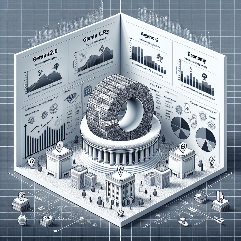 Imagine a corporate-style, 2D flat vector illustration showcasing the comparison between Gemini 2.0 and Agentic RAG information extraction methods from financial documents, specifically S-1 filings from SEC. The scene puts forward a white, textureless background with linear perspective. Key elements of the image include visual graphs comparing the performance of each method, economy icons symbolizing the cost-effectiveness of Agentic RAG, and explicit imagery of S-1 filings under analysis. Although Agentic RAG excels in cost and performance across most areas, Gemini 2.0 is portrayed as more efficient in extracting information requiring a broader understanding of the document.