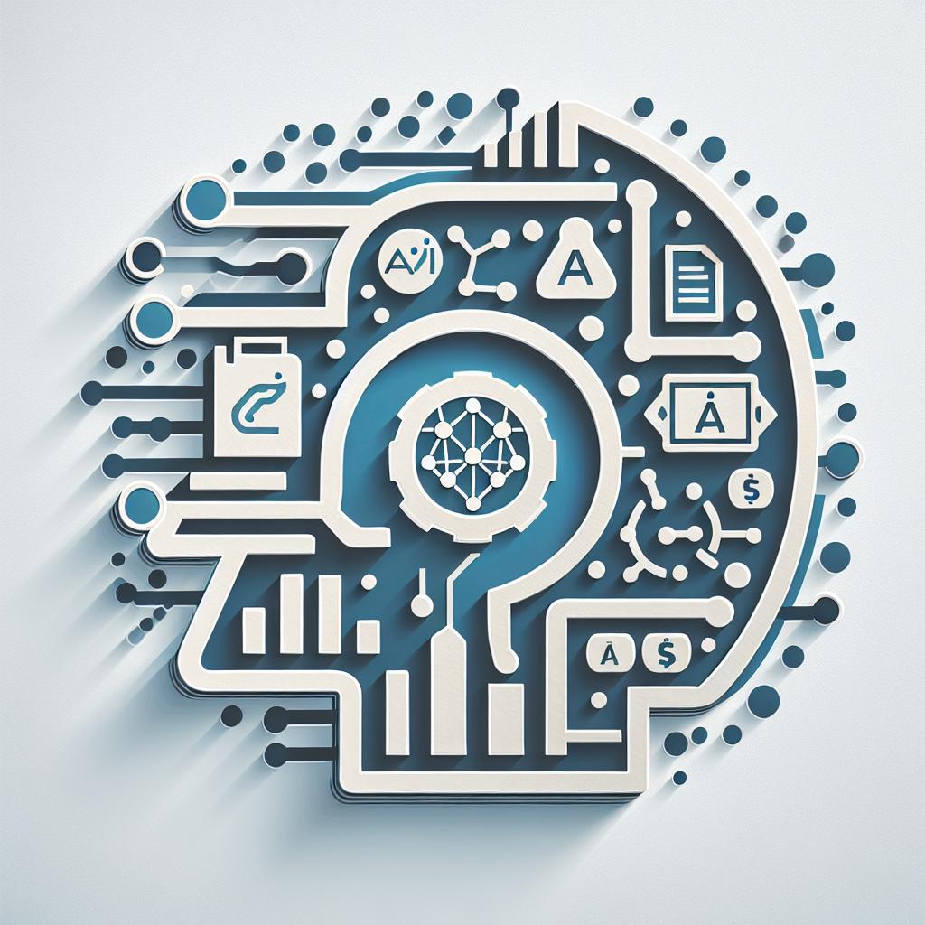 Create a 2D, flat and corporate style vector image on a white, textureless background. The image needs to depict the integration of technology with health services, underlining elements of artificial intelligence and digital communication. It should include: AI icons that represent the technological application to the sector, communication symbols indicating the use of platforms that resemble popular messaging apps, and economic graphs that symbolize possible cost reduction with the new approach. This graphic representation is for an AI startup that aims to revolutionize the health sector.