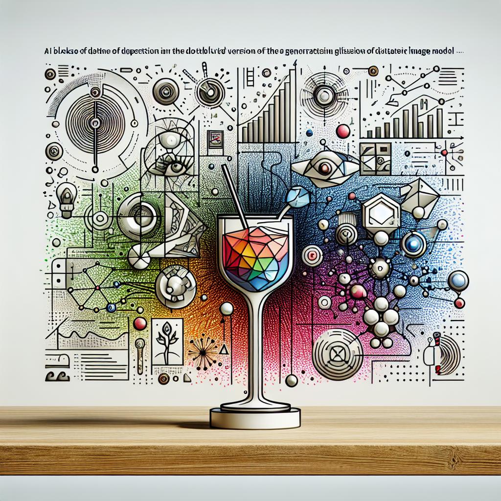 An image in a 2D linear perspective, presented in a vector style with a corporate touch, depicting the launch of Stability AI's 3.5 version of the Stable Diffusion generative image model. The image should be on a plain, texture-less white background. A cocktail of visual elements is shown, representing the technology used for generating images including symbols and icons associated with Artificial Intelligence. There are further graphic representations of evolving digital images to illustrate the novel technology. The design is adorned with vibrant colors offering an appealing intrigue to the audience, and a futuristic background signifying novel innovation and technology.