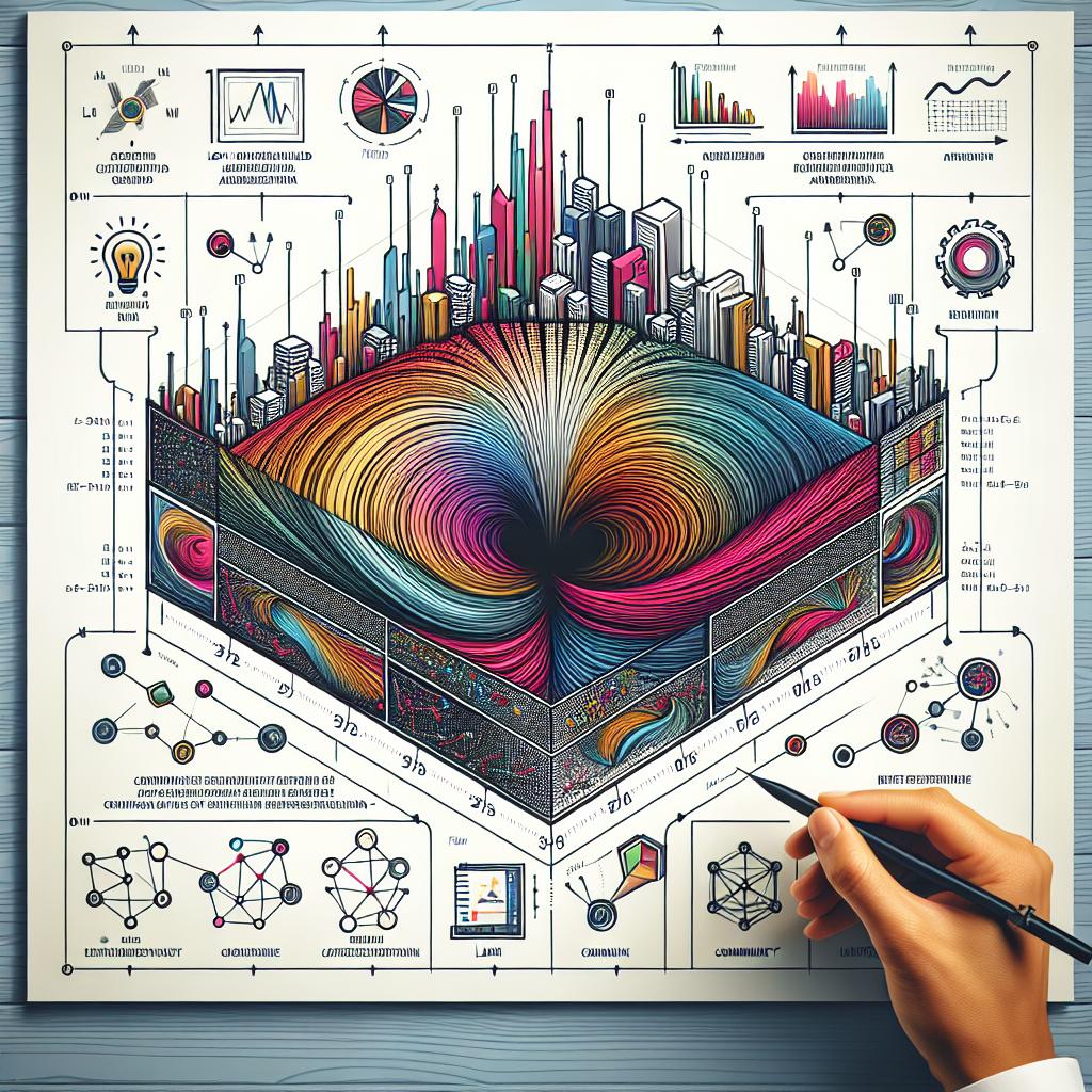 Create a 2D, linear perspective image with a clean, untextured white background in a corporate, vectorial, flat style. The illustration is dynamic, showcasing synthetic data being generated from an original image. Display different styles and combinations of Low-Range Amplitude (LoRA) graphical representations. The auxiliary elements include a Flow logo, reflecting the technology being discussed. Show various synthetic images demonstrating diverse outcomes. Use arrows and diagrams to depict the synthetic data generation process. The image should feature vibrant colours, attracting attention and expressing creativity. Lastly, include network elements symbolizing community connection.