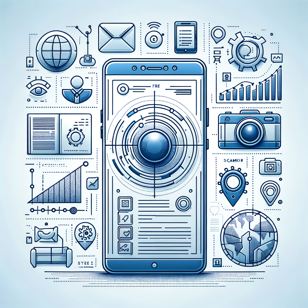 Envision a minimalistic, corporate-themed, vector-styled image portrayed in a 2D manner with linear perspective. There is a clean white, untextured background. In the center is an Android smartphone showcasing the interface of the Claude application, indicating that the powerful AI, Claude 3.5 Sonnet is now accessible to Android users for free in all plans like Pro and Team. Surrounding the phone are various app functional icons such as, the translation icon emphasizing multilingual processing capabilities, a camera icon symbolizing vision capabilities, and a graph icon representing advanced reasoning. Use blue color for the background of the icons, a shade commonly associated with technology and innovation.