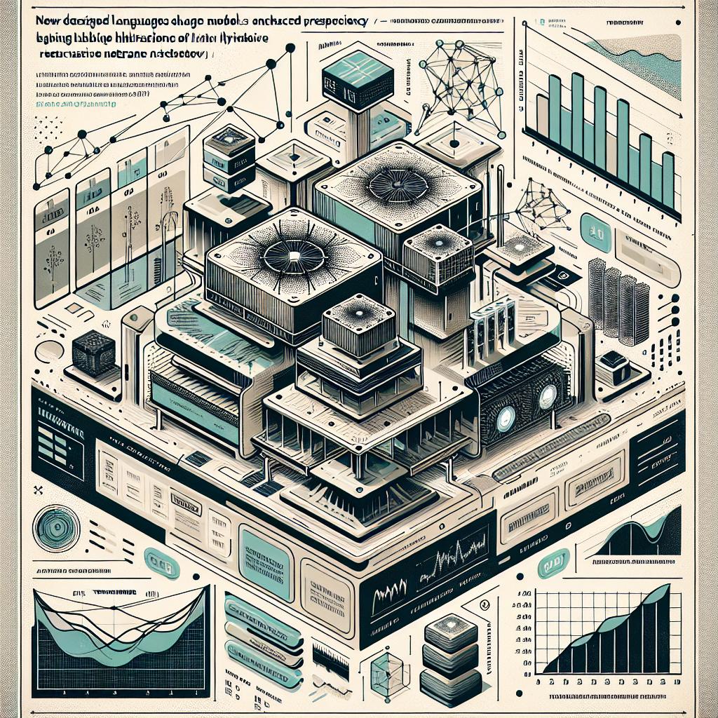 Creating a corporate, flat, and vectorial style image set against a white, textureless backdrop. The visual is portraying a 2D, linear perspective of research published on September 9, 2024, exploring newly designed language models aiming for enhanced proficiency in handling complex tasks by utilizing the hybridization of Transformers and Linear Recursive Neural Networks (RNNs). The image entails comparative graphs portraying the proficiency of the Mamba model versus the Transformer model, emphasizing the enhanced speed and reduced memory usage. Additional elements include tables to display quantitative data backing up the analysis, technology icons to underscore the AI innovation theme, and an abstract background to denote language model complexity.